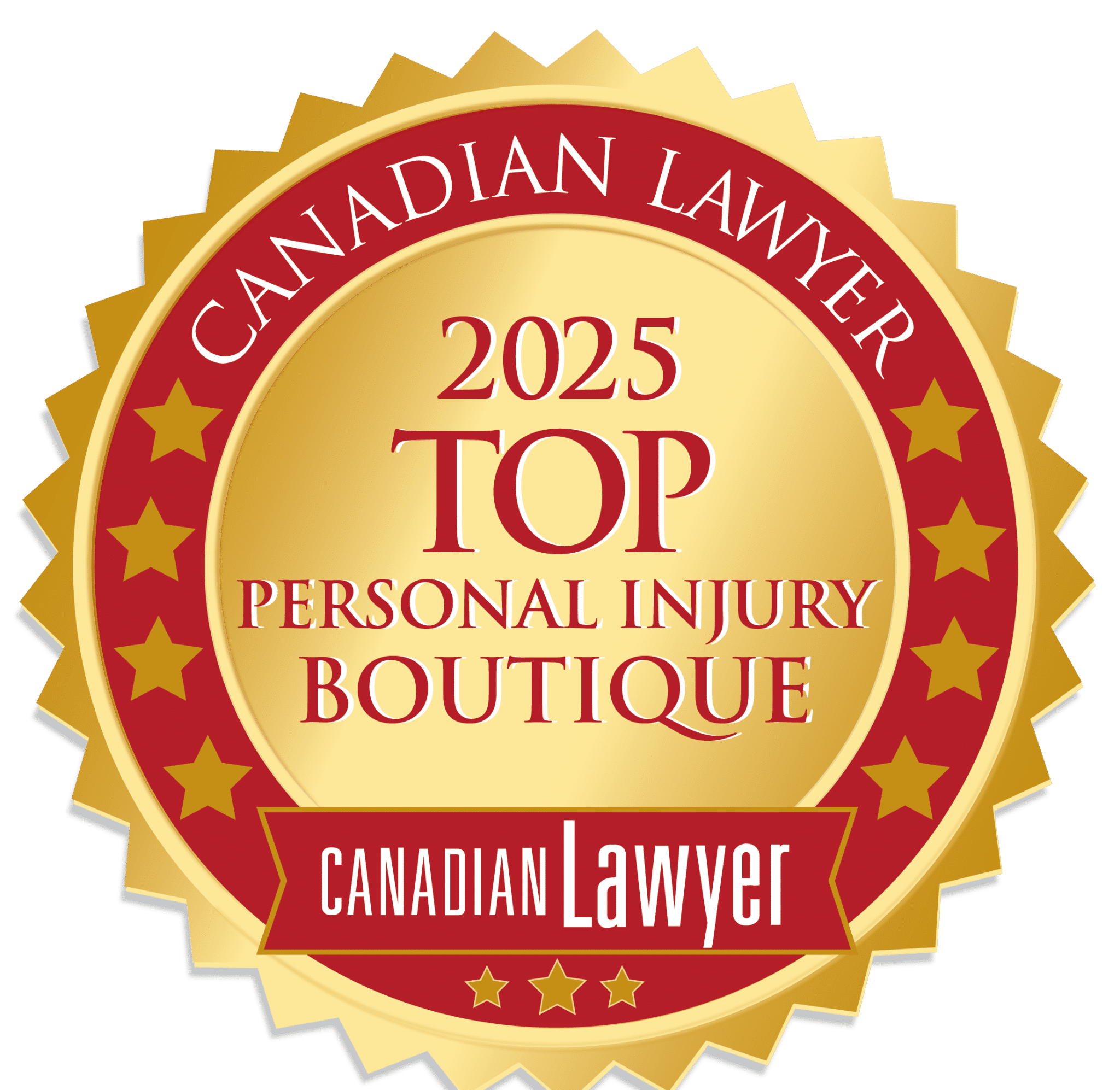 top personal injury lawyer award logo