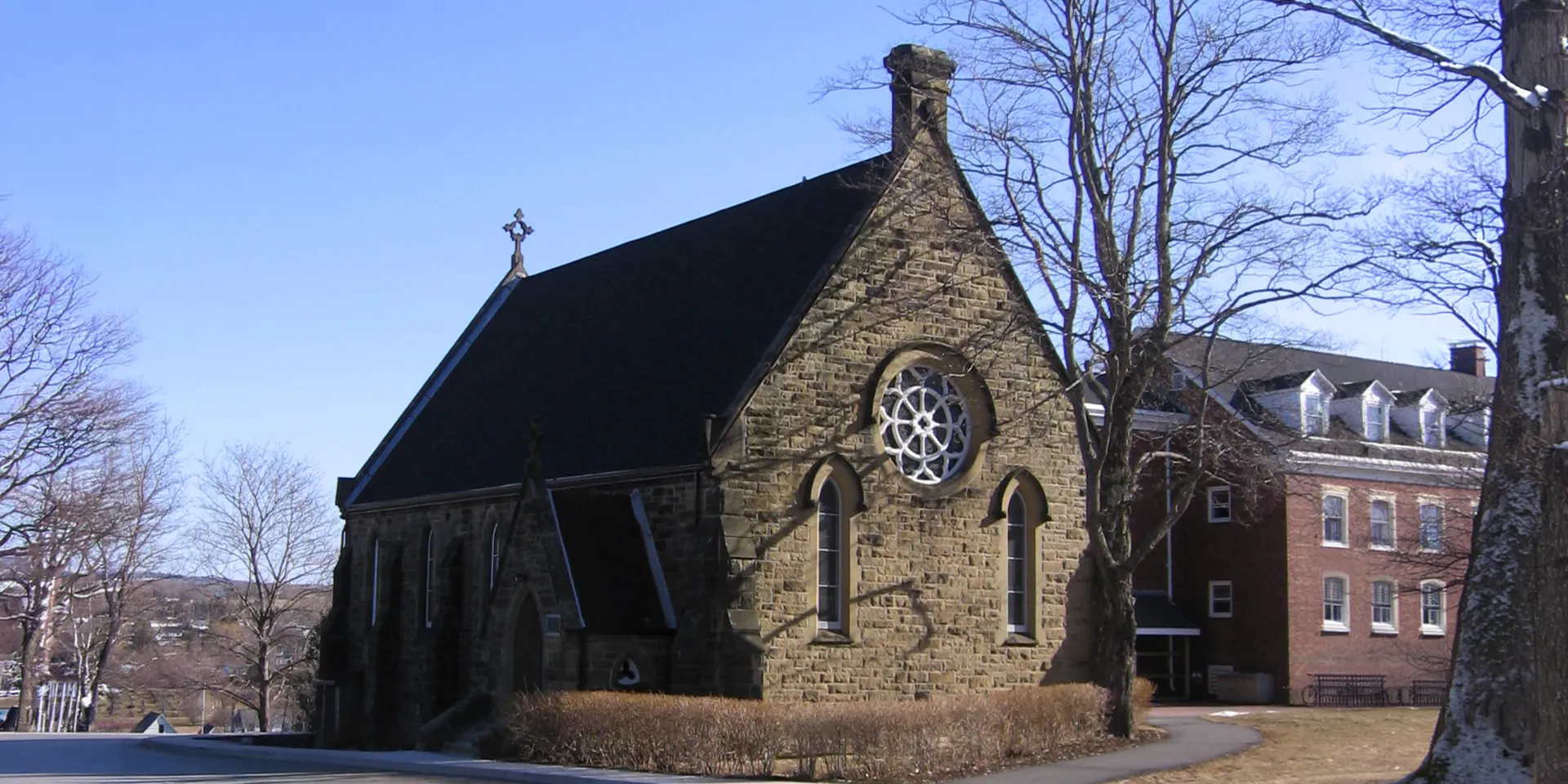 photo of an old church in Windsor, Nova Scotia